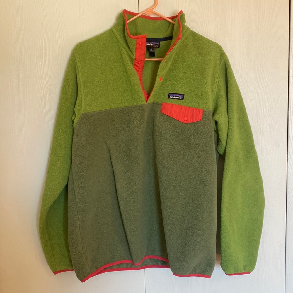 EUC Green Color Block Patagonia